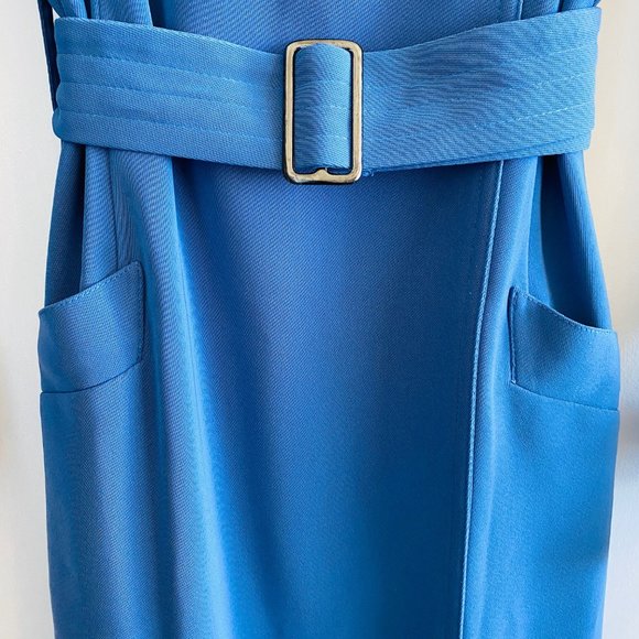 LIZ CLAIBORNE | Business Chic | Petite Long Sleeve + Belted Dress - Picture 3 of 7